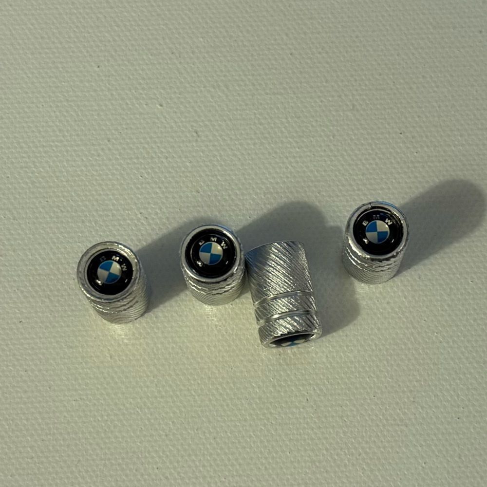 BMW Valve Stem Caps in Silver Set of 4 NWT